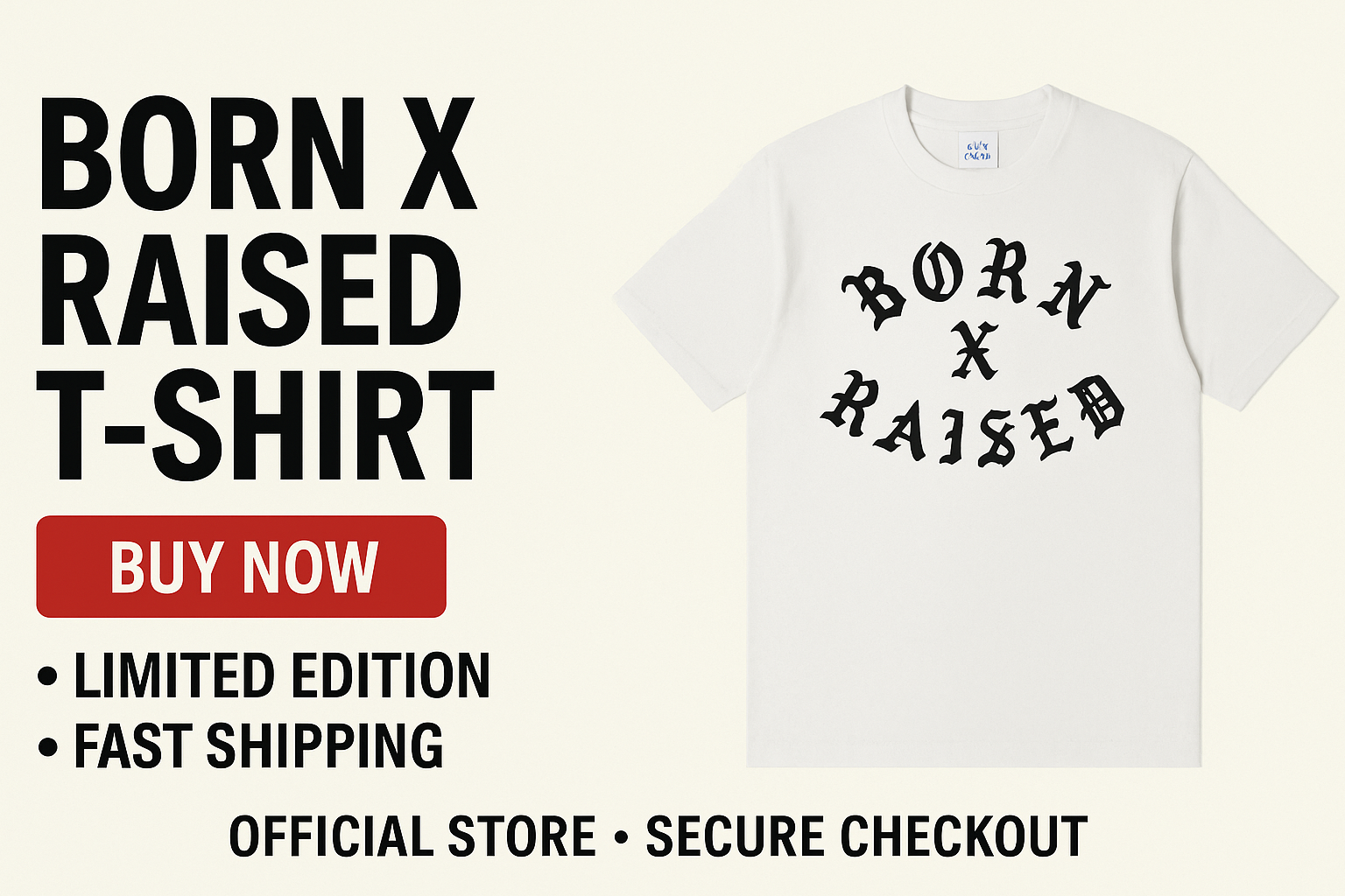 Born x Raised T-Shirt – Buy Authentic Streetwear Now
