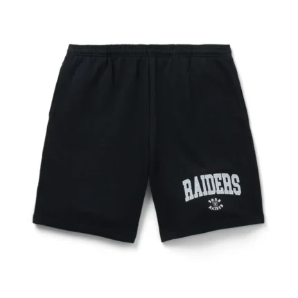 Born X Raised Raiders Collegiate Sweatshorts Black