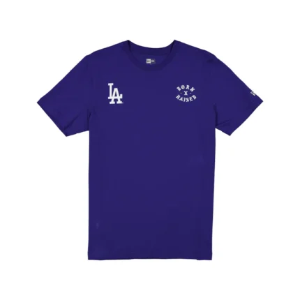 BORN X RAISED + DODGERS LGD ROCKER TEE: BLUE