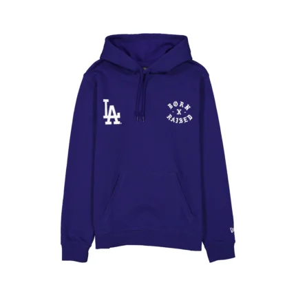 BORN X RAISED + DODGERS LGD ROCKER HOODIE: BLUE