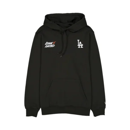 BORN X RAISED + DODGERS SIGNPAINTER HOODIE: BLACK
